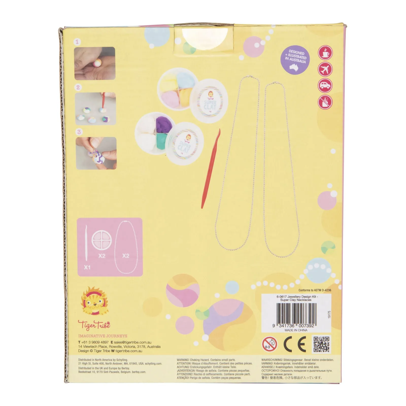 Tiger Tribe - Jewellery Design Kit - Super Clay Necklaces