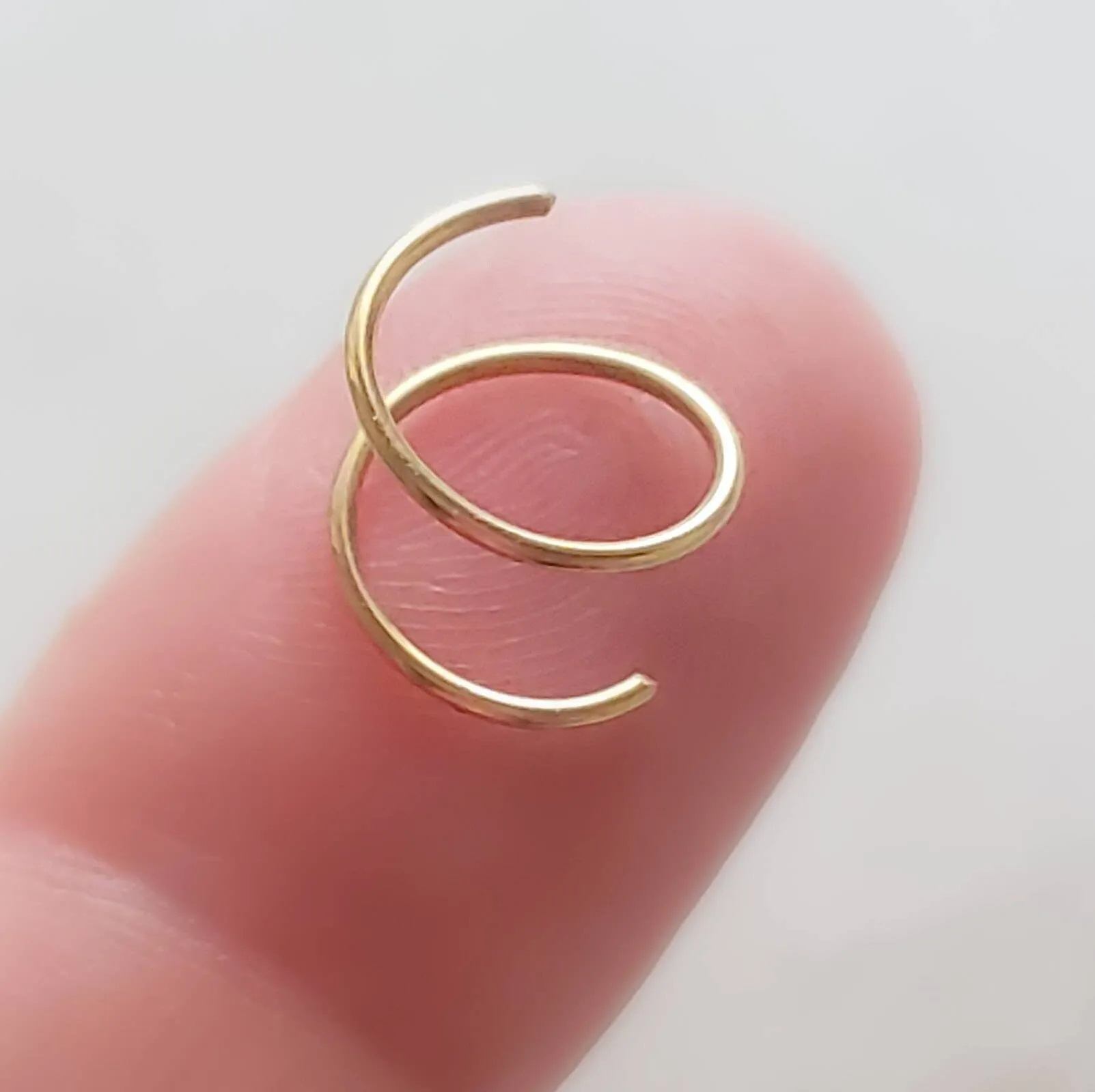 Tiny Double Twist Hoop