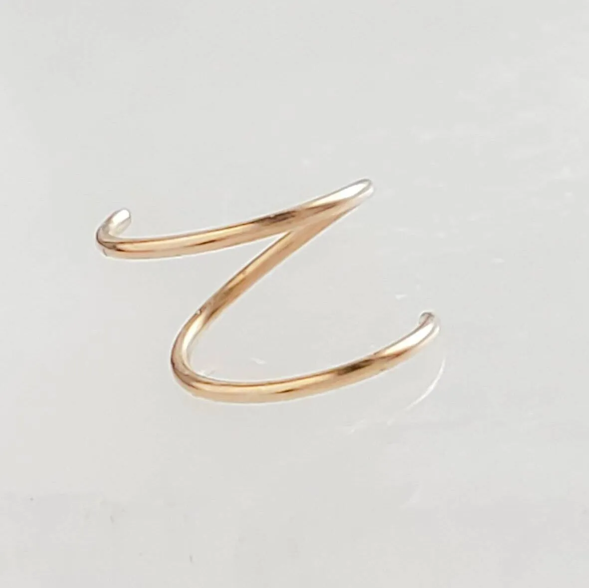 Tiny Double Twist Hoop