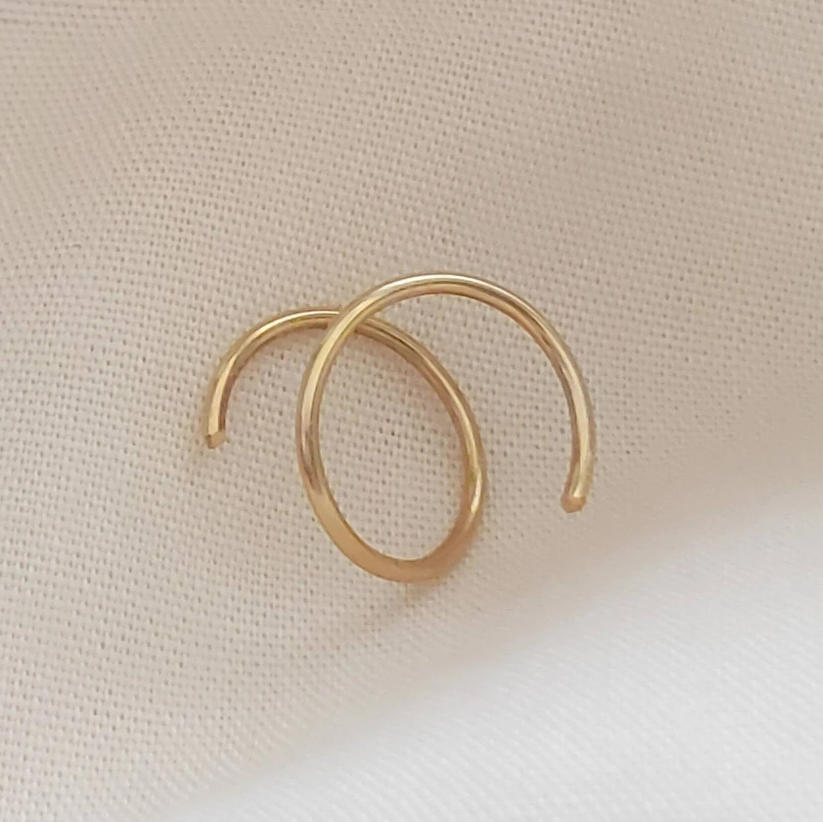 Tiny Double Twist Hoop