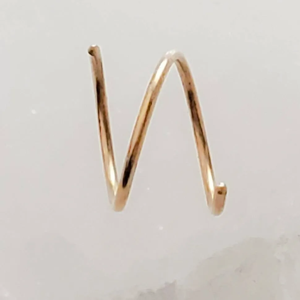 Tiny Double Twist Hoop