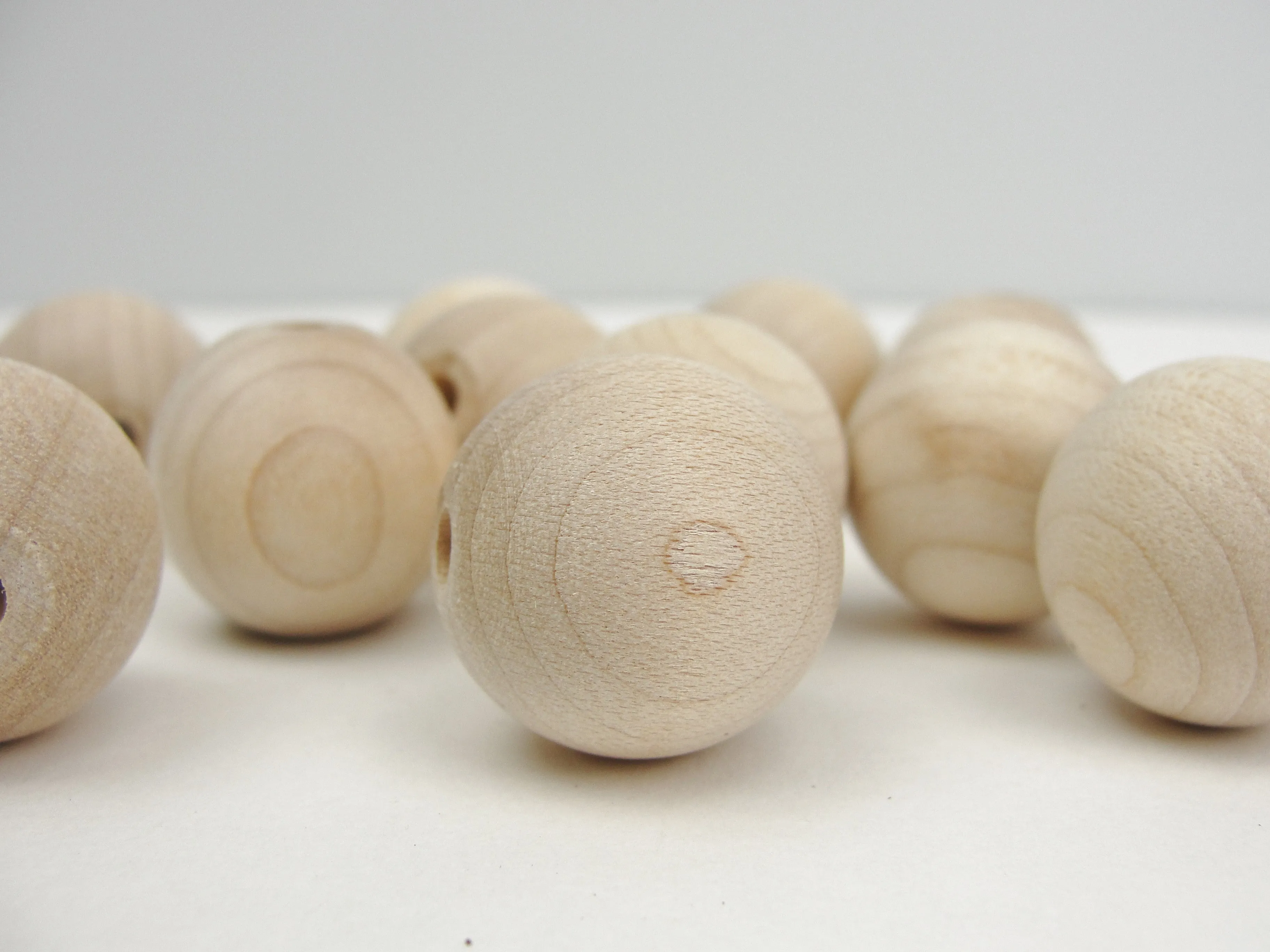 Unfinished Round Wooden bead  3/4" (.75") 20mm