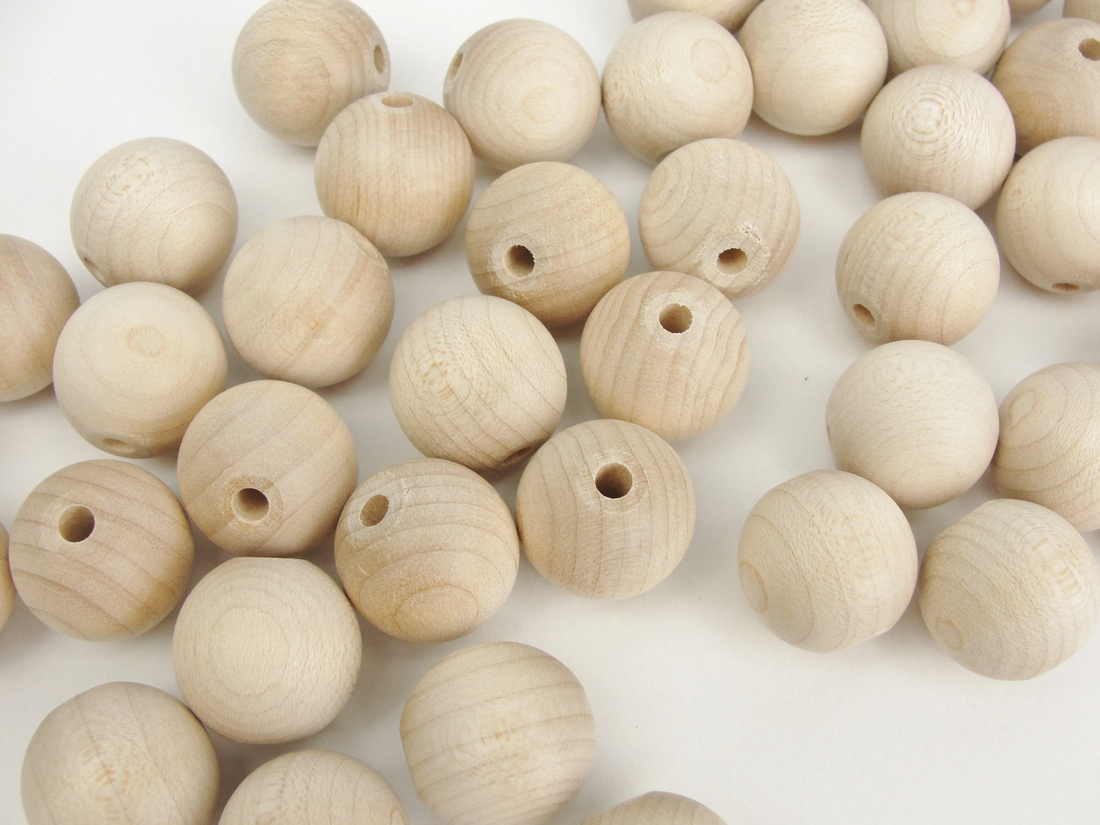 Unfinished Round Wooden bead  3/4" (.75") 20mm