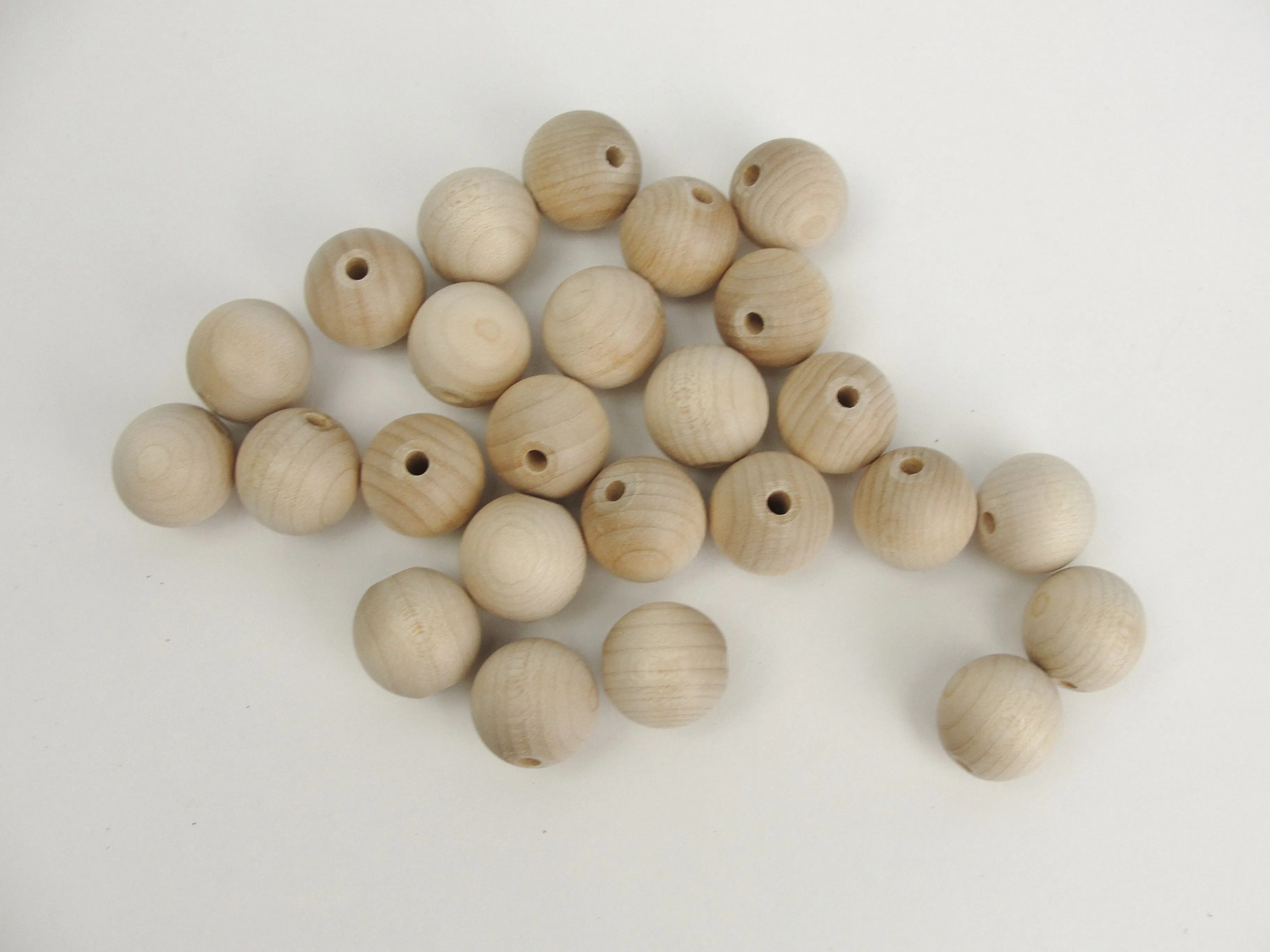 Unfinished Round Wooden bead  3/4" (.75") 20mm