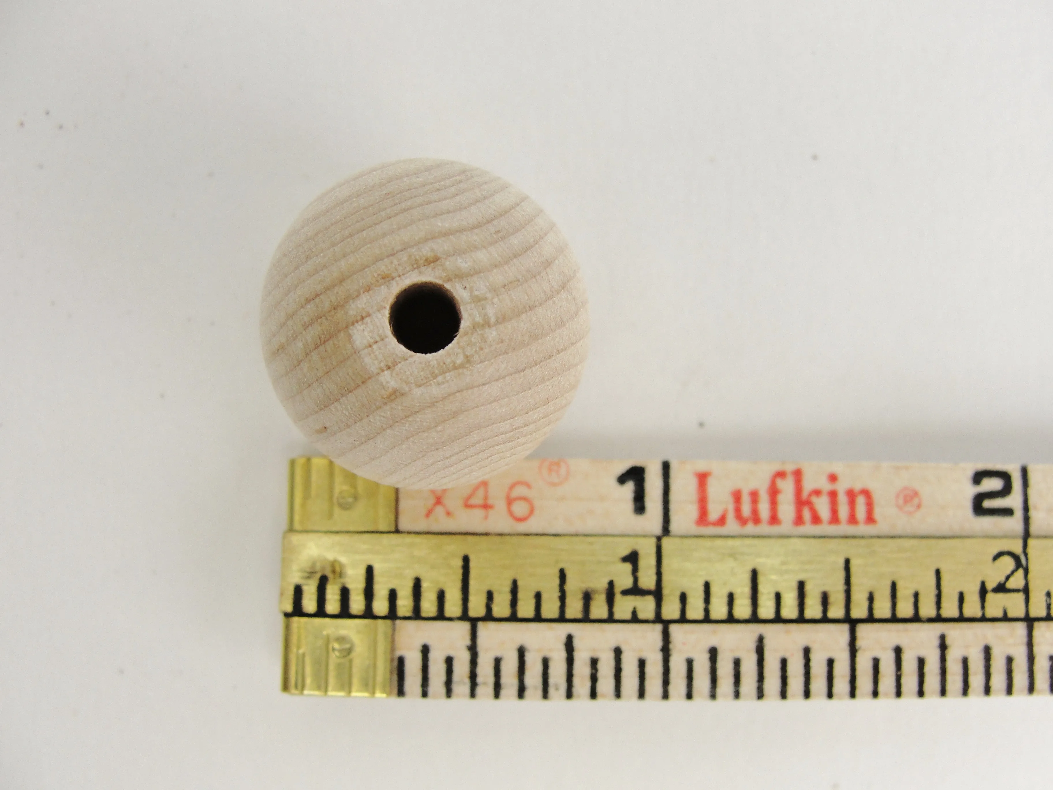 Unfinished Round Wooden bead  3/4" (.75") 20mm