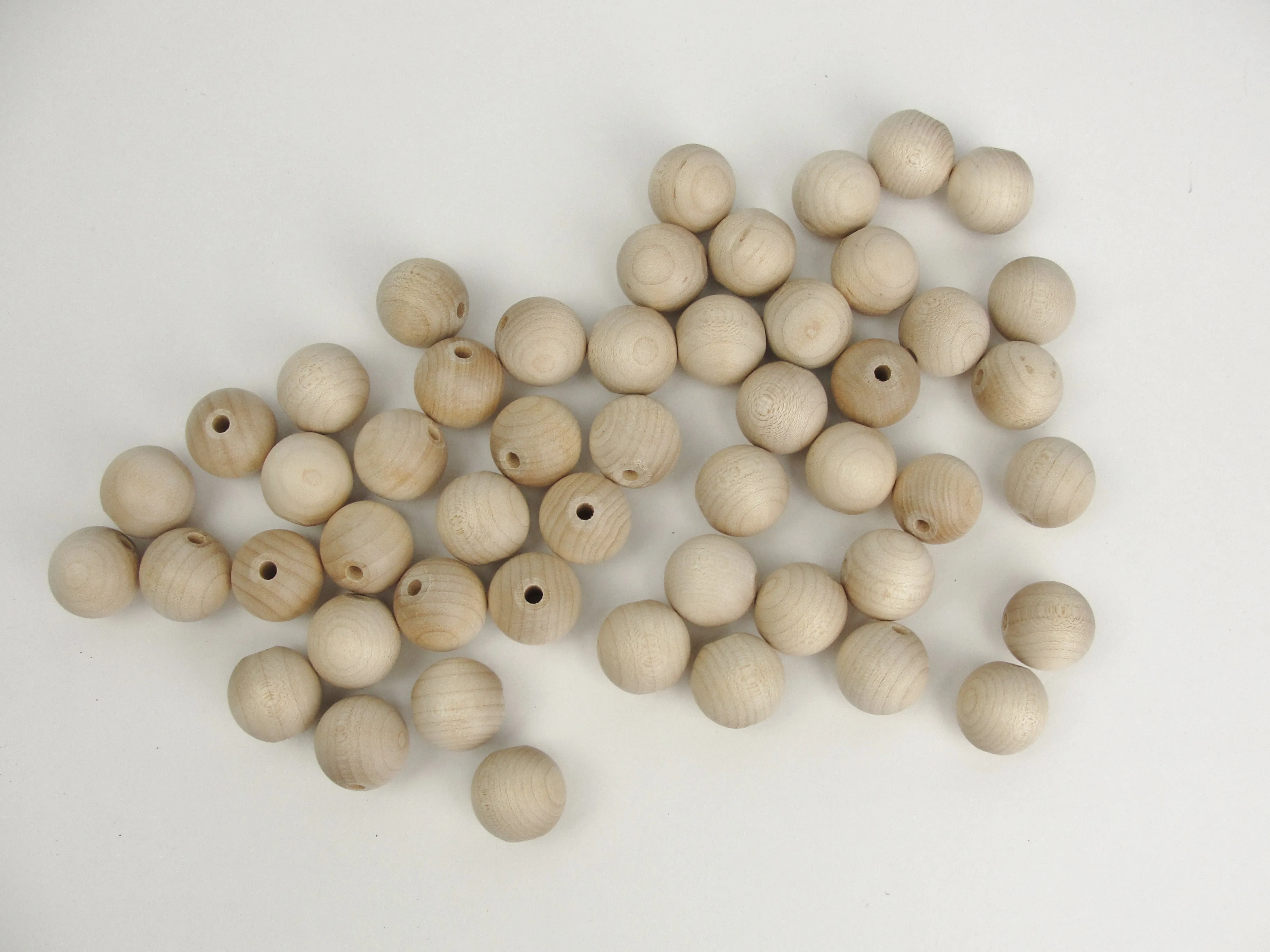 Unfinished Round Wooden bead  3/4" (.75") 20mm
