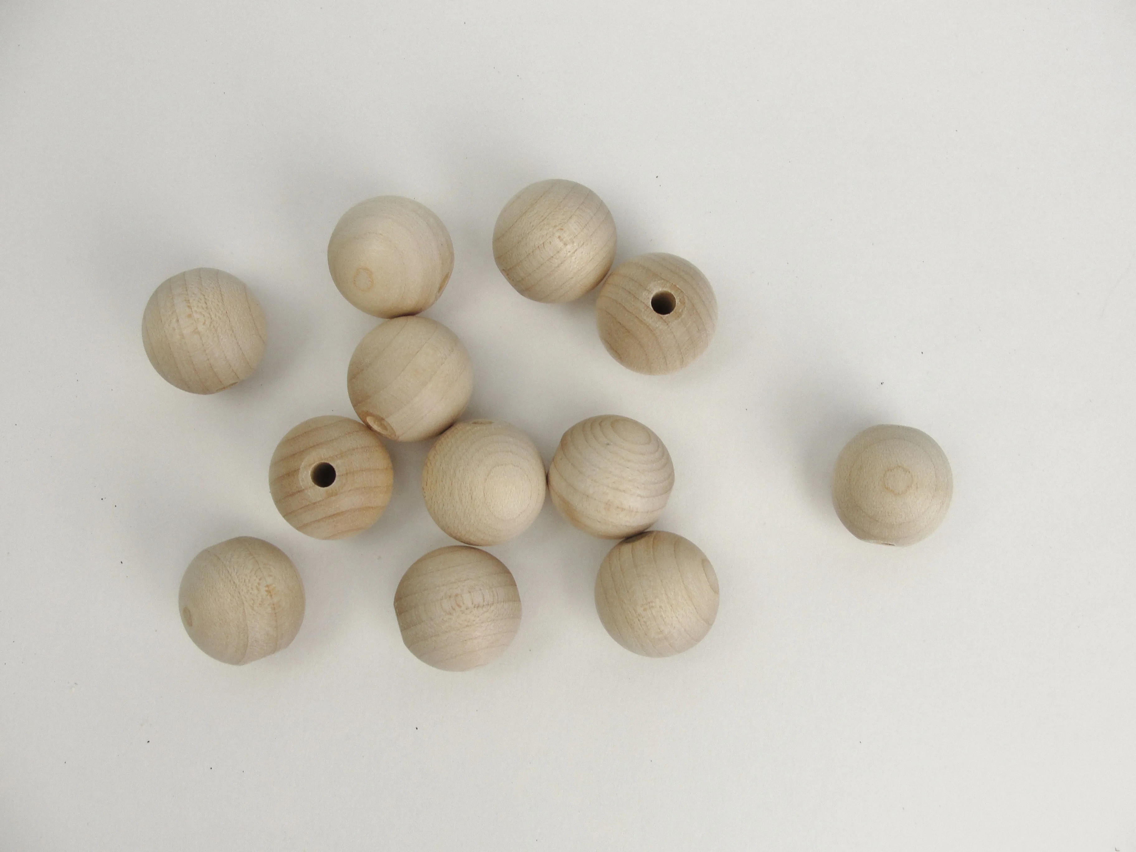 Unfinished Round Wooden bead  3/4" (.75") 20mm