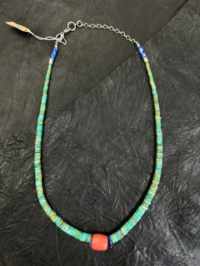 Vintage Turquoise Beaded Necklace