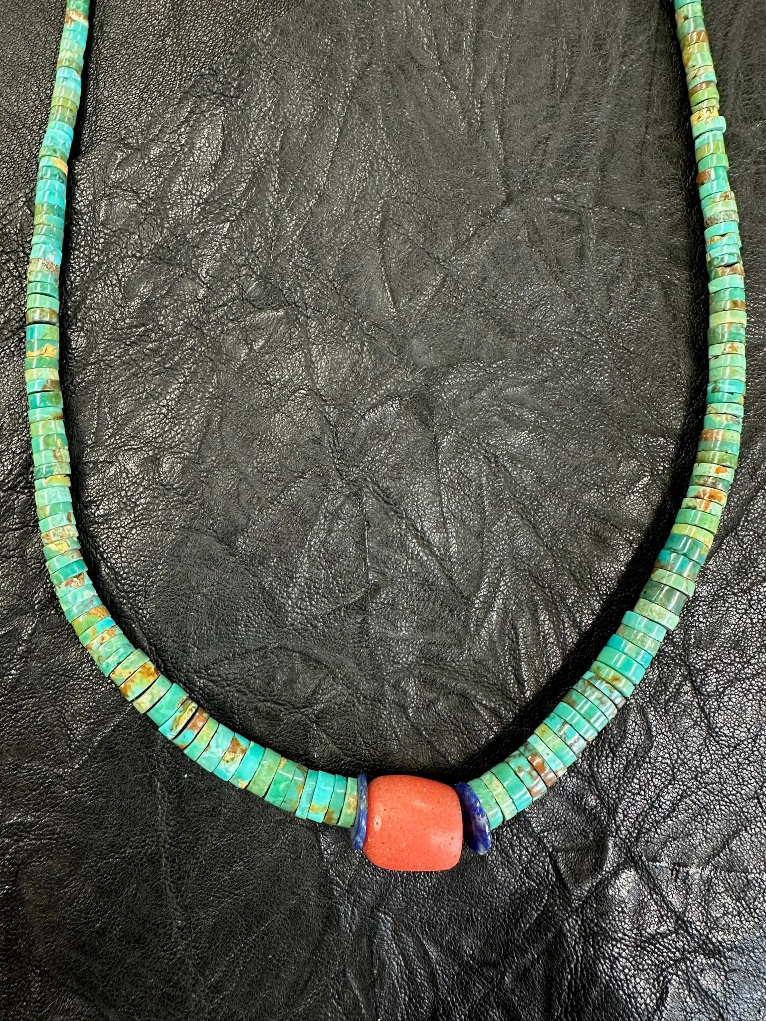 Vintage Turquoise Beaded Necklace