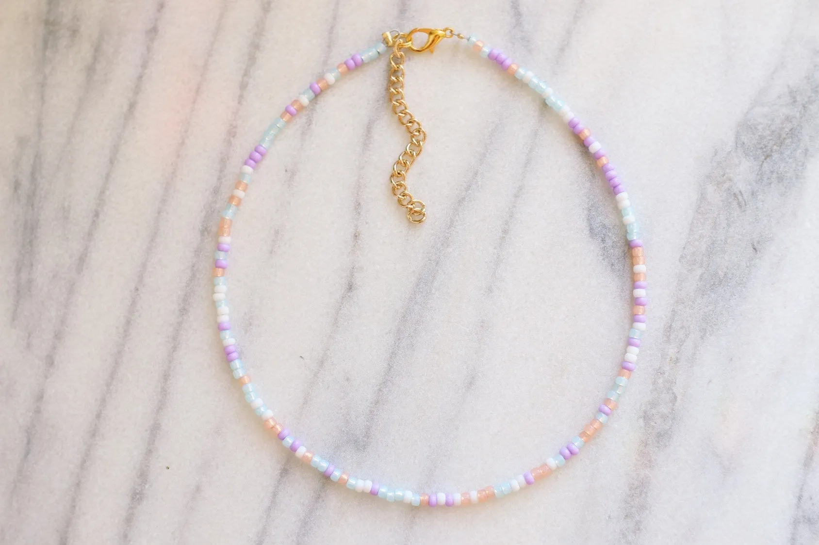 Wanderlust Seed Beaded Choker Necklace