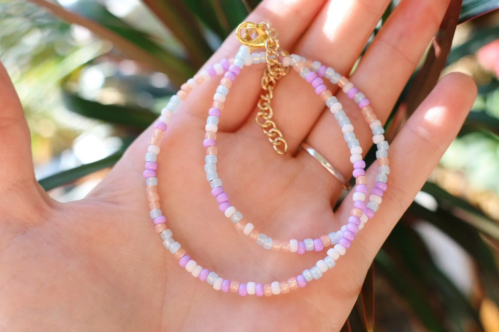 Wanderlust Seed Beaded Choker Necklace