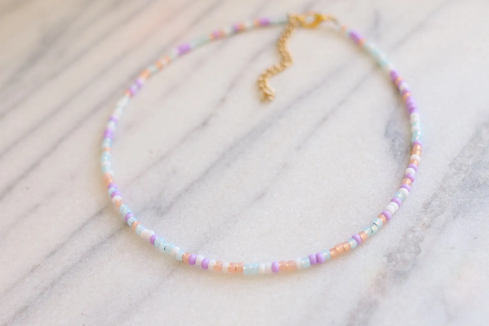 Wanderlust Seed Beaded Choker Necklace
