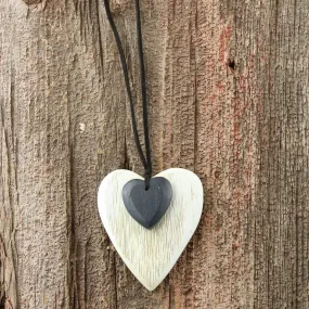 Wooden Heart Necklace