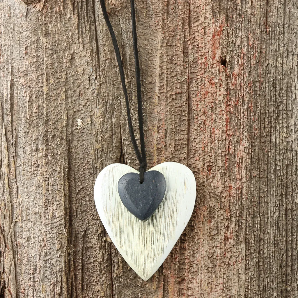 Wooden Heart Necklace